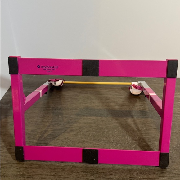 American Girl 2013 Gymnastics Set Pink Practice Bar with Grips for 18" Dolls - Picture 5 of 5